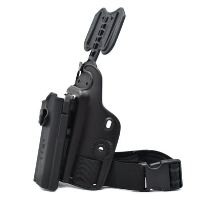 Outdoor Tactical Thigh Drop Leg Holster - Compatible with Glock 17, Beretta M9, Colt 1911, PX4 Storm for Hunting