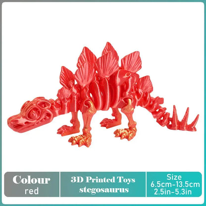 3D Printed Tyrannosaurus Rex Model - Realistic Jointed Movable Dinosaur Figure Toy & Desktop Decoration Gift