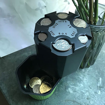 Car Piggy Bank – Large Capacity Plastic Coin Storage Box, Euro & Dollar Organizer, Kids Toy Gift Wallet