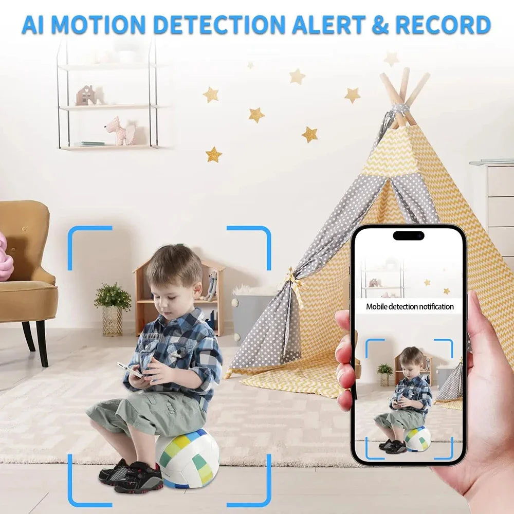HD 1080P Mini WiFi Camera DIY Module — Nanny Cam with Wide-Angle, Motion Detection, Alarm, Recording, and Phone App Support