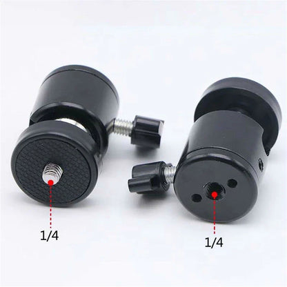 1/4" Metal Fill Light Bracket – Camera Extension Mount for Flash, Mobile Phone, Selfie Stick & Video Equipment