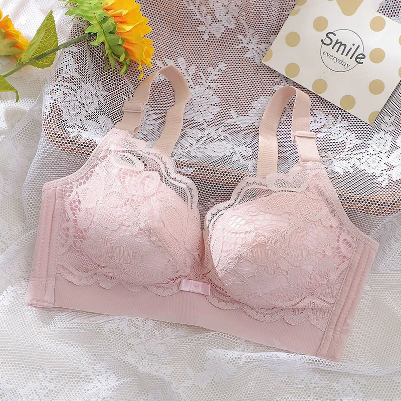 Midnite Star Extra Thick 6cm Gathered Bra – No Steel Ring, Soft and Sexy for Flat Chest or Small Chest