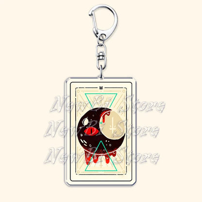 Funny Dark Video Game Sheep Keychain – Cute Lamb & Goat Bag Accessory Gamer Gift