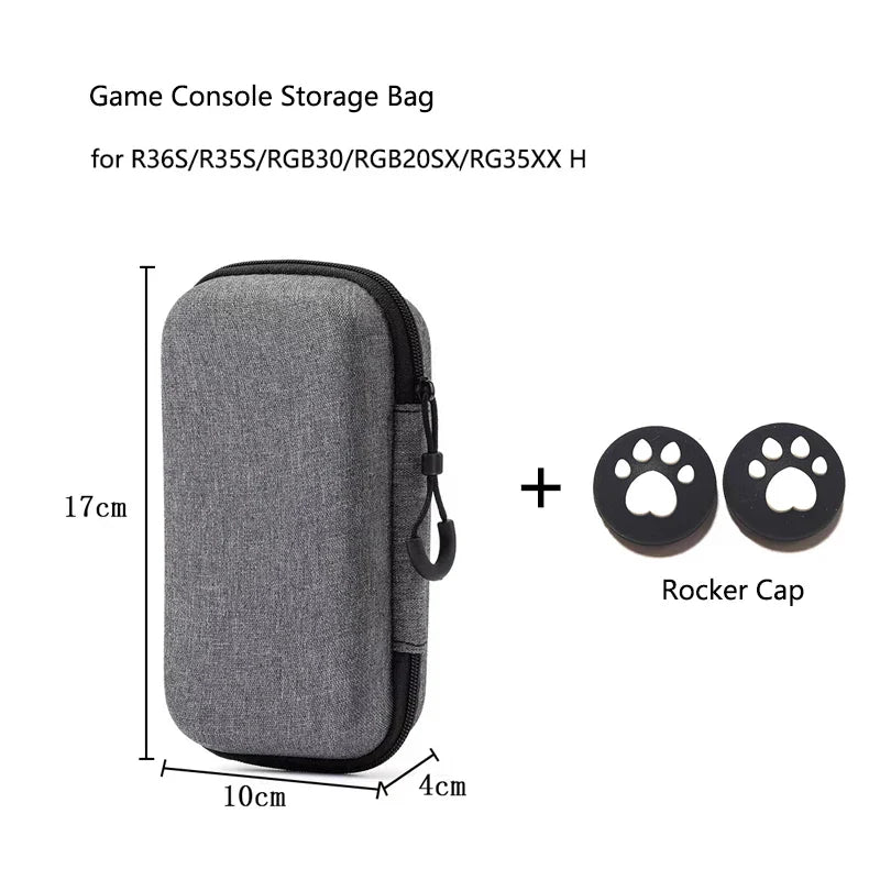 Game Console Storage Bag for R36S/R35S/RGB30/RGB20SX/RG353M/RG35XX - Hard Portable Protective Case Organizer   2/2