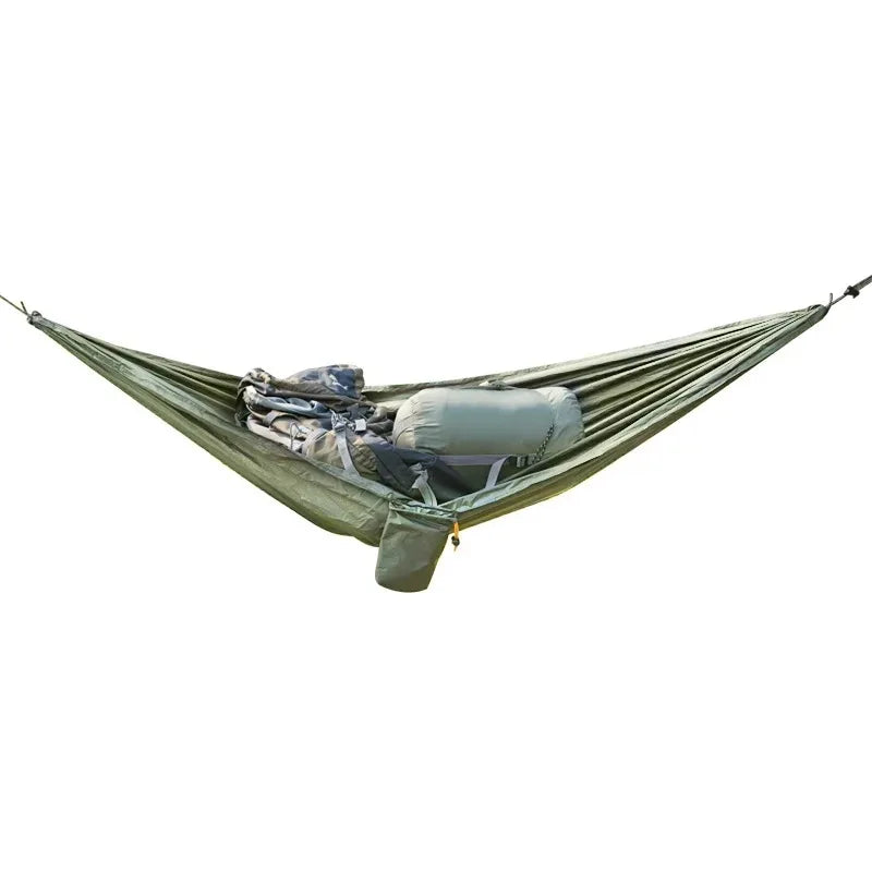 Portable Outdoor Storage Hammock - Small Camping Organizer for Clothes, Shoes & Gear