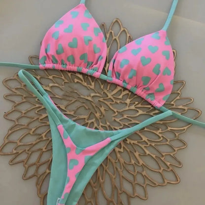 Women’s Leopard Print Bikini Set – Sexy Swimwear for Beach Vacation, Thong Bathing Suit & Summer Beachwear