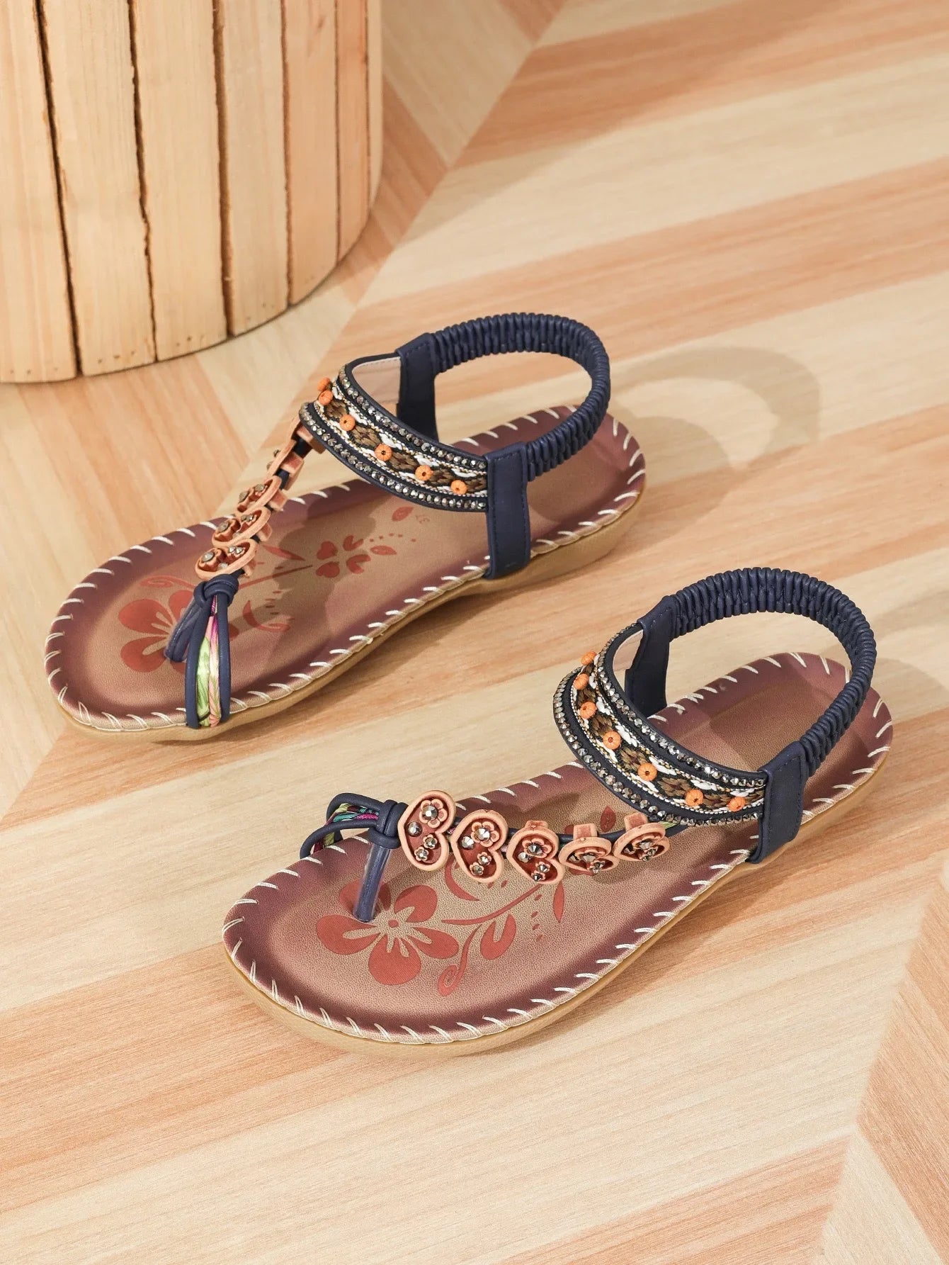 Women’s Bohemian Platform Sandals - Lightweight Soft Sole Casual Beach Shoes
