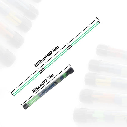 Golf Swing Training Alignment Sticks – 2 Sets 48” Collapsible Practice Rods in 5 Colors