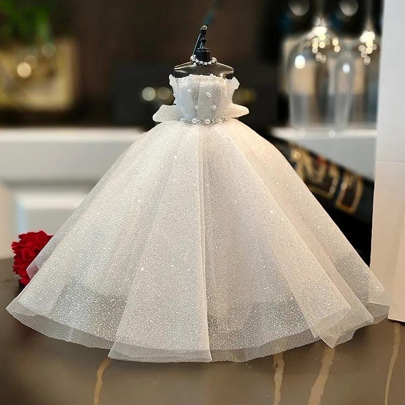1/6 Mini Bride Doll Wedding Gown Set – Display Mannequin with Stand for Doll Clothes
