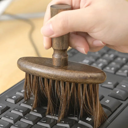 Multifunctional Wooden Cleaning Brush - Soft Bristles for Gap, Keyboard, and Car Interior Cleaning