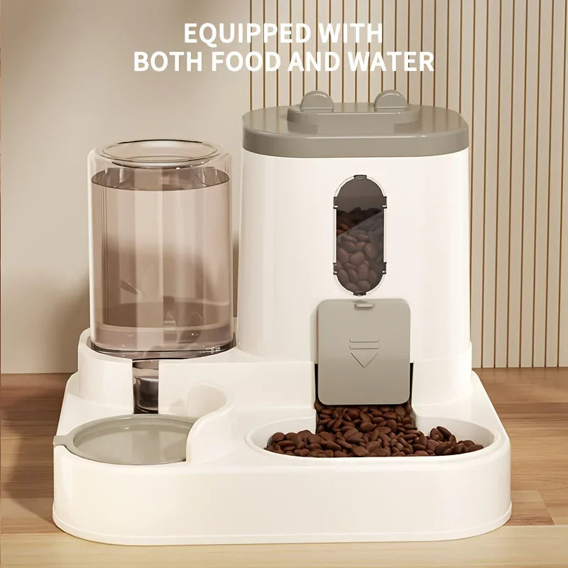 2-in-1 Cat Food and Water Feeder – Fully Automatic Pet Dispenser