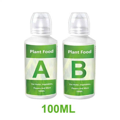 Hydroponic AB Nutrient Solution Set – Plant Fertilizer for Flowers & Vegetables