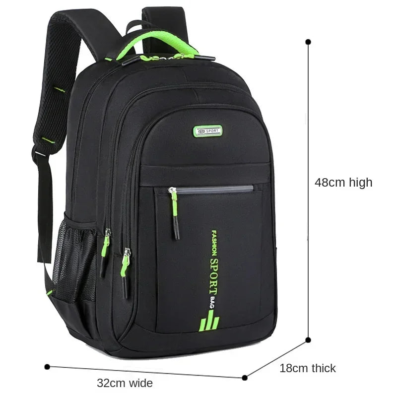 Men’s Oxford Waterproof Backpack – Business Laptop Rucksack for Travel, Work & High School Students