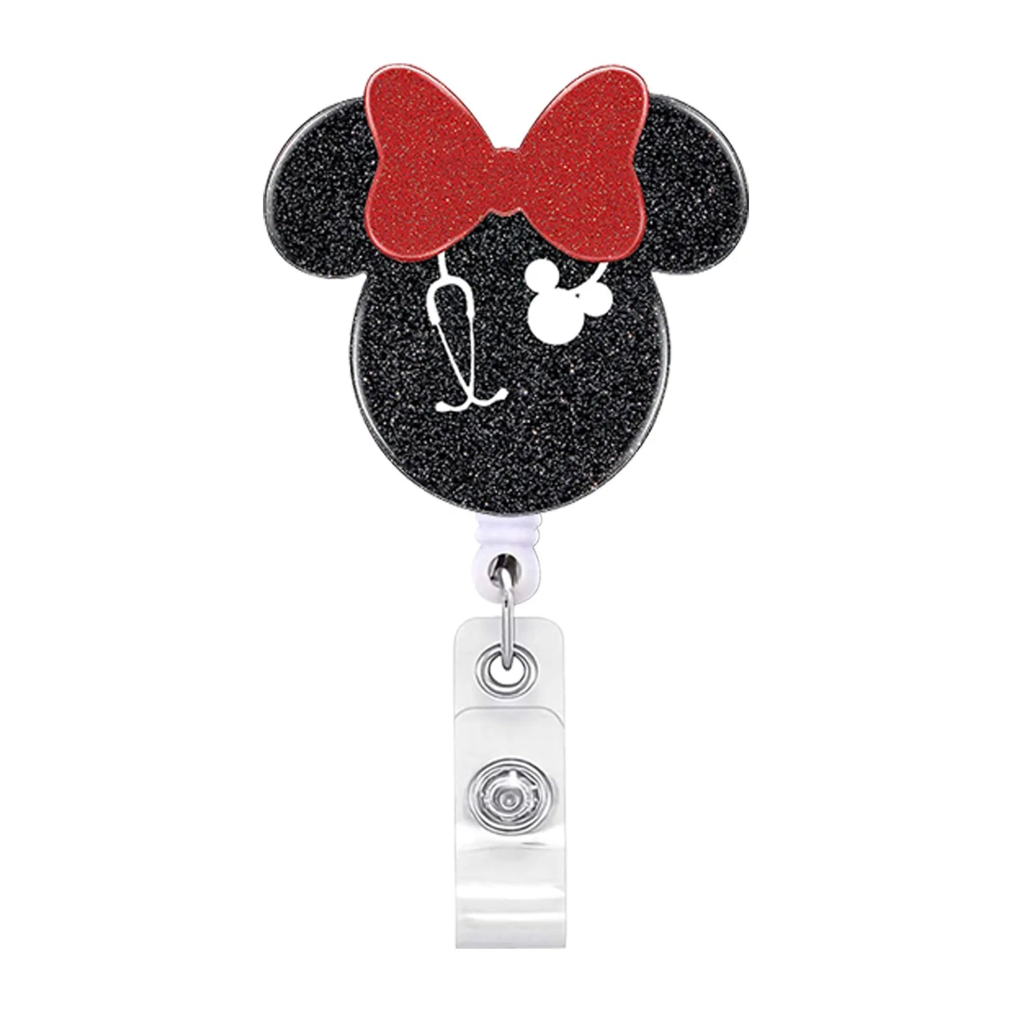 2023 Acrylic Retractable Nurse Badge Reel – Cute Anime Christmas ID Card & Key Holder Lanyard