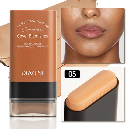 Eraser Foundation Stick – Velvet Moist Long-Lasting Liquid Concealer for Flawless Face Makeup