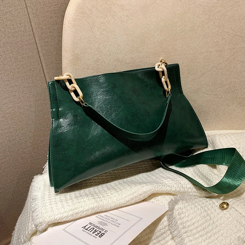 2024 New Women’s Handbag — Soft Synthetic Leather Shoulder Bag, Crossbody Large Capacity Fashion Underarm Bag
