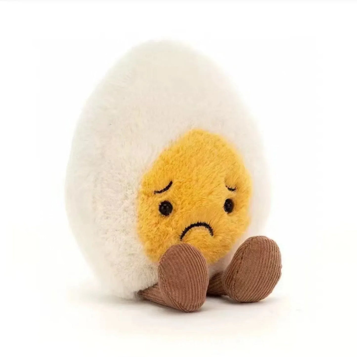 Lovely Soft Boiled Egg Cat Toy – Creative Pet Doll, Happy Smile Plush for Home, Holiday & Kids Gift