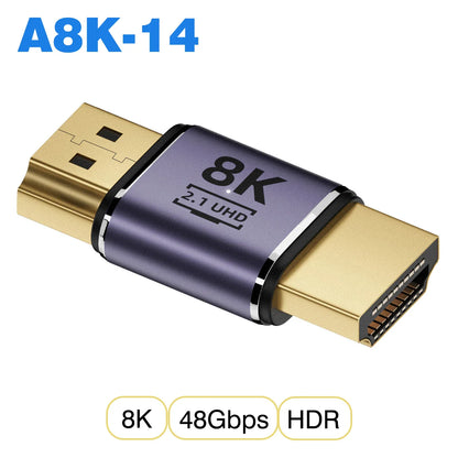 HDMI-Compatible Cable Adapter – Mini/Micro HDMI to HDMI 2.1 Converter, 48Gbps, 8K60Hz, 4K120Hz for PS4, PS5, Laptop, PC, Projector