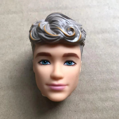 1/6 Male Doll Heads – DIY Ken Doll Parts for Beige Skin Dolls Accessories