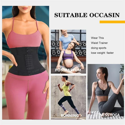 Women’s Waist Trainer – Tummy Control Slimming Body Shaper & Flat Belly Corset Belt