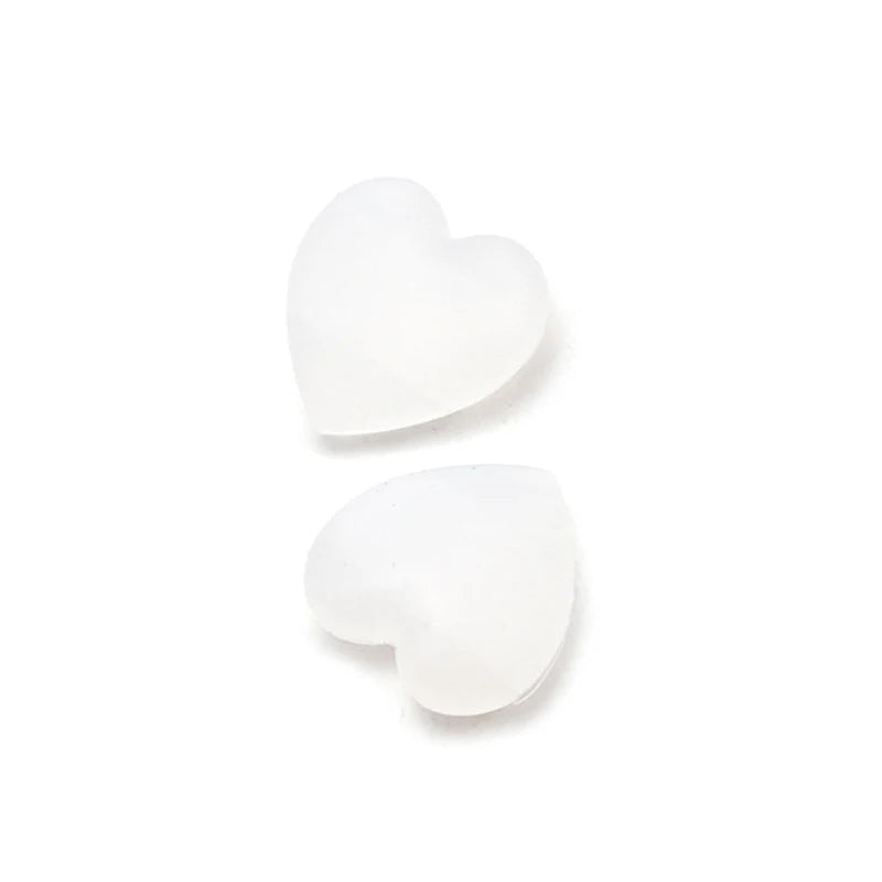 2 Pairs Heart Silicone Ear Hooks – Anti-Slip Eyeglasses Grip, Retainer Fastener Accessories