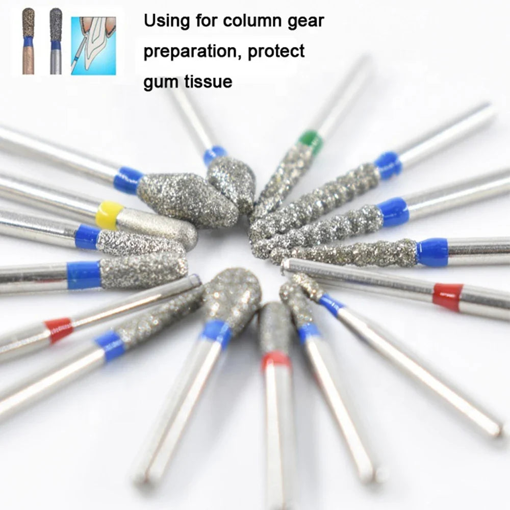 5pcs FG Dia 1.6mm Dental Drills – High-Speed Handpiece Diamond Burs for Teeth Whitening