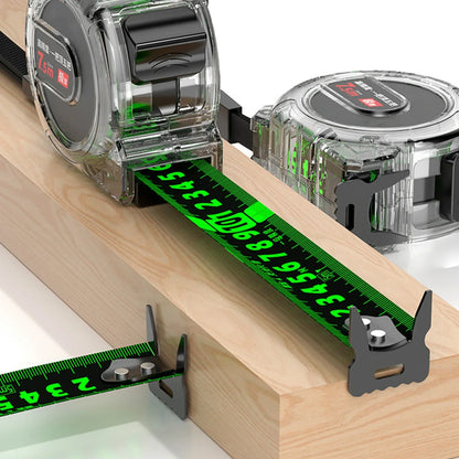 High Precision Self-Locking Tape Measure – 3/5/7.5/10M Fluorescent Wide Meter Ruler with Laser Inkjet Coding for Measuring Tools