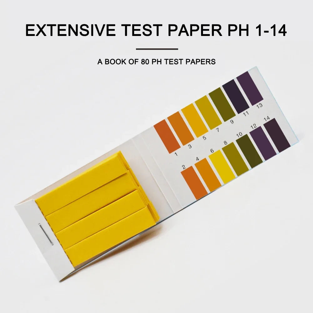 80-800pcs PH Litmus Test Strips — Professional 1-14 Indicator Paper for Water, Cosmetics, Soil Acidity Testing and Measurement