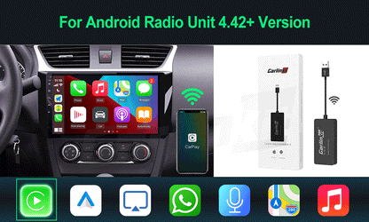 CarlinKit Wireless CarPlay & Android Auto USB Adapter – Wireless Dongle for Car Multimedia, MirrorLink, Waze & Spotify
