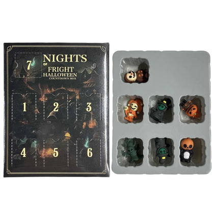 Halloween Advent Calendar - 7/15/31-Day Countdown with Collectible Eerie Figurines Gift Box
