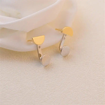 Metal Geometric Circle Pendant Ear Jackets – Open Design Earrings for Women, Daily Wear, Party & Wedding Accessories 2024