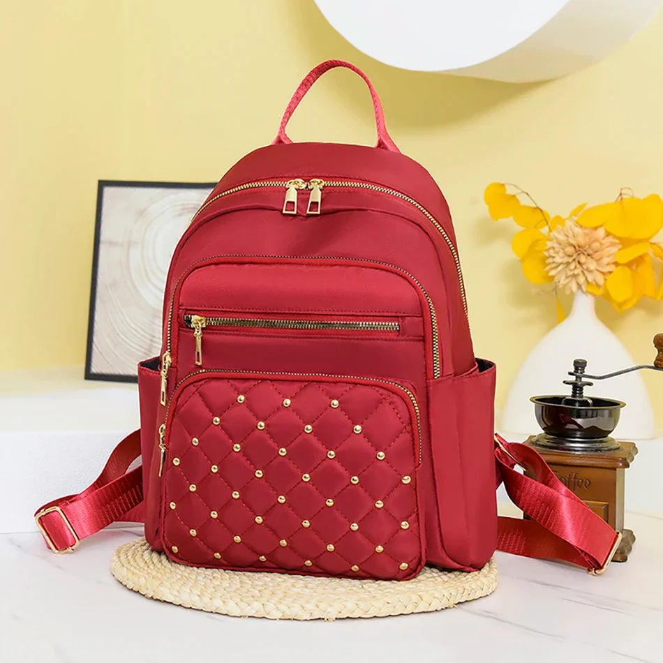 Luxury Designer Women's Oxford Rucksack - High-Quality Small Schoolbag, Youth Student Leisure Backpack, Travel Shoulder Bag