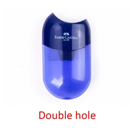 Double & Single Hole Pencil Sharpener – Creative Transparent Stationery Tool for Kids & Students, Portable School Supply Pen Cutter Sharpener