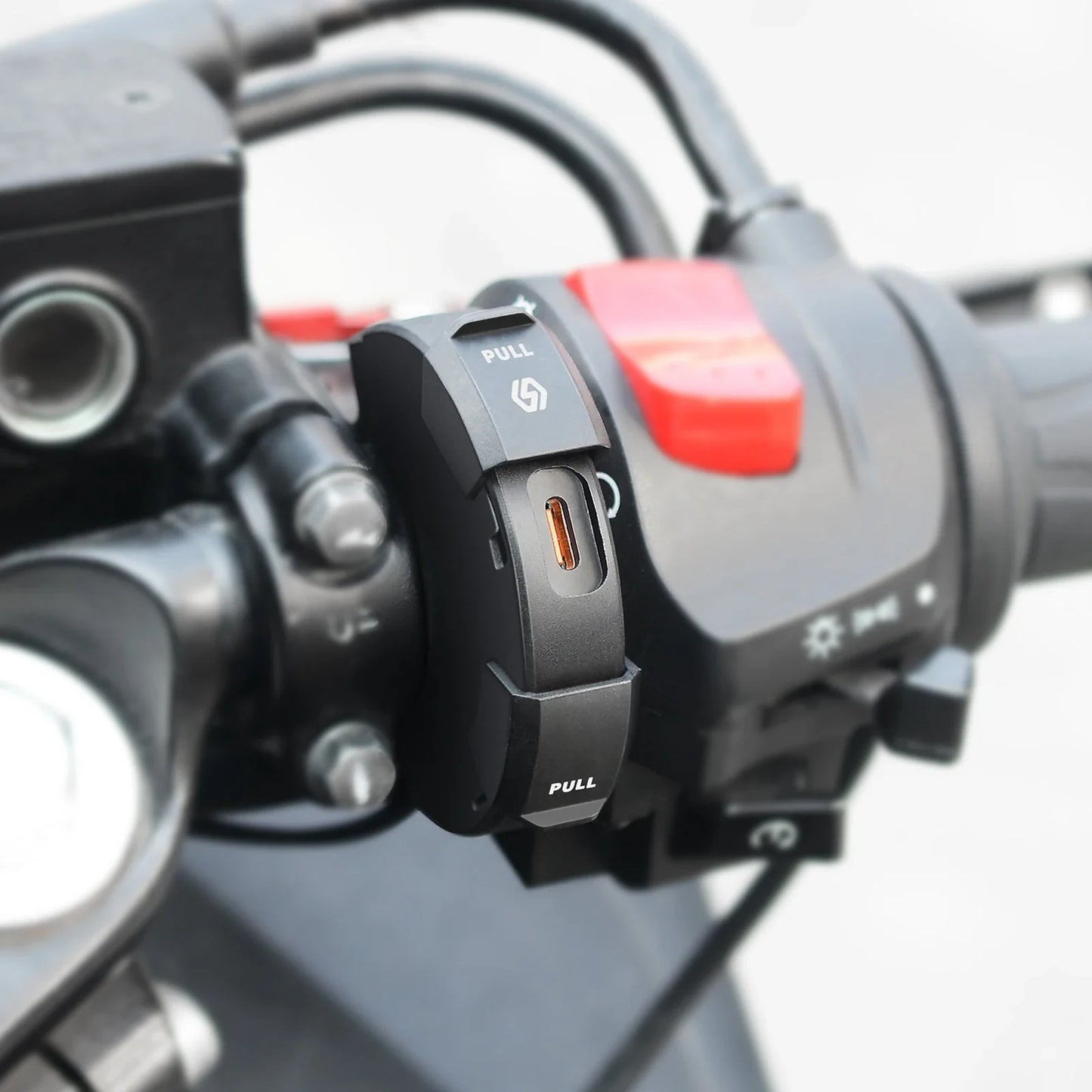 Aluminum Motorcycle Handlebar Phone Holder – Anti-Vibration Navigation & Mirror Mount Stand