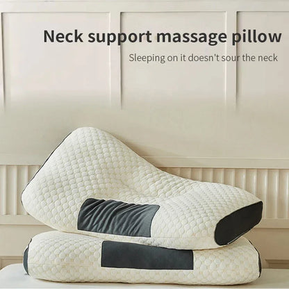 2024 New Neck Pillow – Cervical Orthopedic Soybean Fiber Massage Pillow for Sleep & Neck Protection