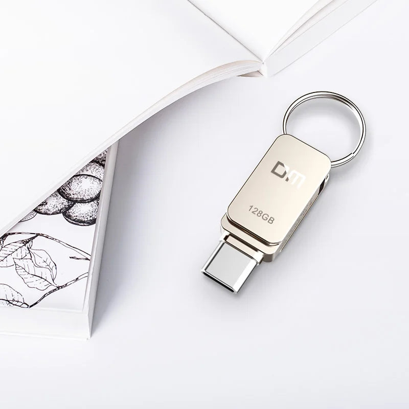 DM PD059 USB-C OTG Flash Drive – USB 3.0 Type-C Mini Pen Drive 32GB/64GB High-Speed Storage for Smartphone & PC Backup