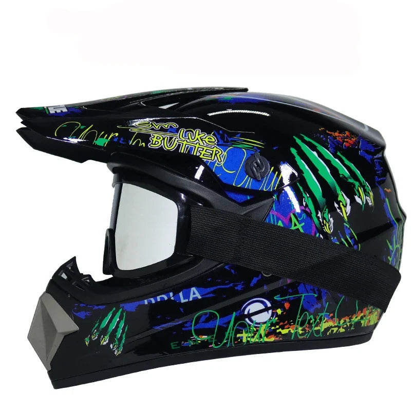 Children's Motorcycle Helmet - Off-Road Motocross Bike Helmet for Downhill & Cycling