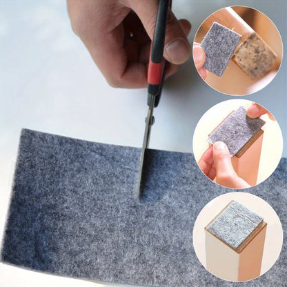 100cm Self-Adhesive Felt Furniture Leg Pad – Anti-Slip Mat Floor Protector for Table & Chair Legs, Wear-Resistant Sticky Bumper