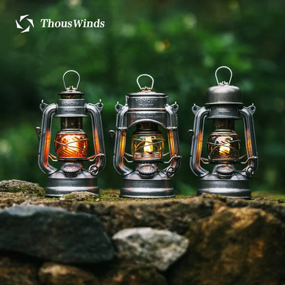 Thous Winds Memory Mini Oil Lamp – Portable Retro Camping Lantern for Hike, Picnic, and Backpacking