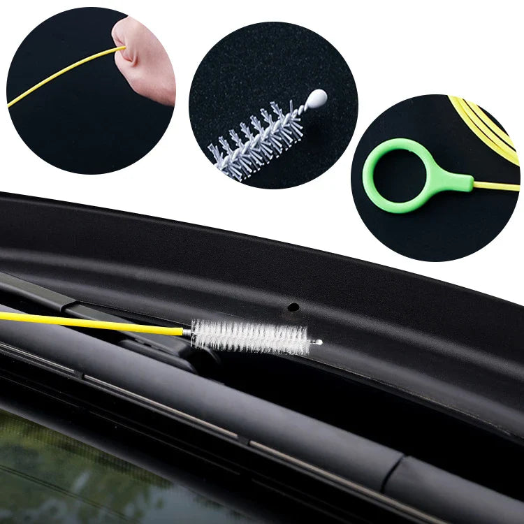 2.3m Car Sewer Unclogger Brush - Long Hose Sunroof Drain Hole Cleaner | Auto Pipe Tool Accessory