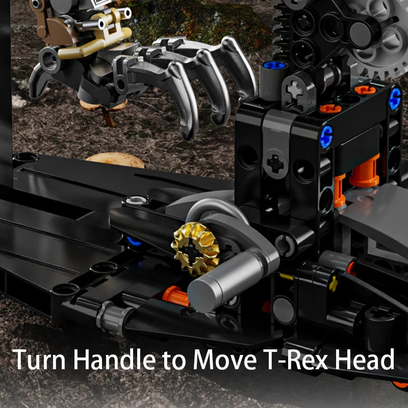 Mechanical Animal Building Blocks – T-Rex, Whale, Parrot, Devil Ray & Shark Model with Lights for Kids & Adults