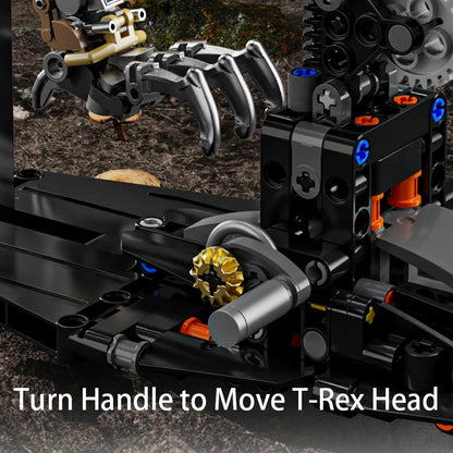 Mechanical Animal Building Blocks – T-Rex, Whale, Parrot, Devil Ray & Shark Model with Lights for Kids & Adults