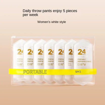 ONEWEAR Disposable Cotton Panties for Women — Sterile Travel, Business, Pregnancy & Postpartum Shorts, 5/10/20pcs Pack