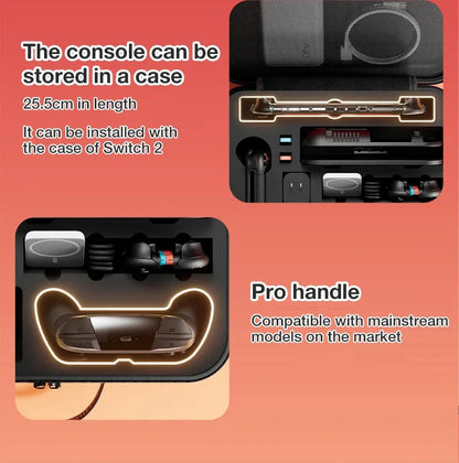 All-in-One 2025 Switch 2 Large Storage Case – Waterproof EVA Hard Carrying Bag for Mario Accessories
