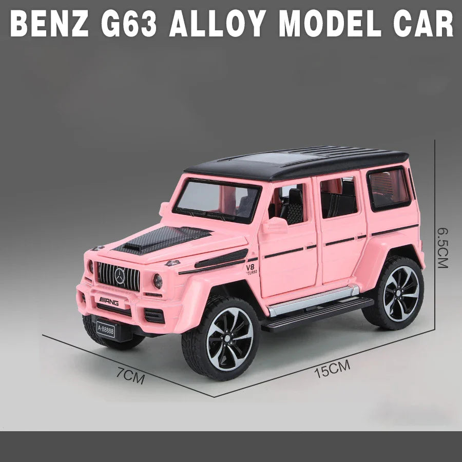 1:32 Mercedes Benz G63 Diecast Model Car with Sound & Light – Off-road SUV Miniature Alloy Toy Gift for Boyfriend