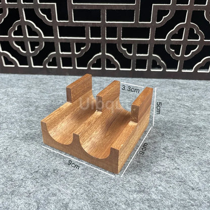 Japanese Sushi Rack – Wooden Taco & Snack Food Holder, Wood Plate Cuisine Stand for Sashimi & Sushi, Restaurant & Home Use