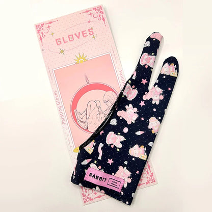 Cute Two-Finger Glove for iPad/Graphics Tablets – Sweat-Proof Sketching and Painting Glove for HUION, WACOM, XP-PEN – Ideal for Art Students