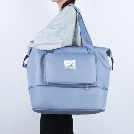 Large Capacity Travel Bag — Expandable, Waterproof, Foldable Luggage Organizer
