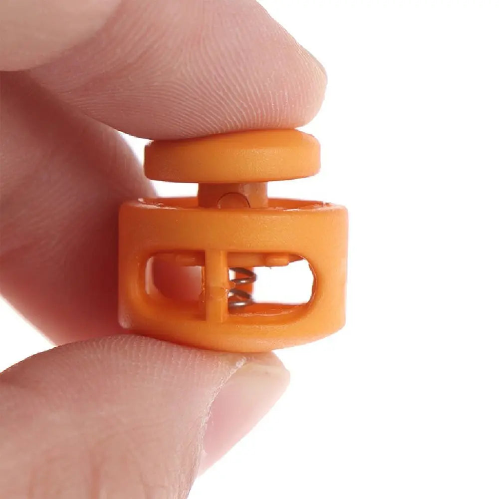 10Pcs Paracord Lanyard Cord Lock Stopper – Spring Toggle Clips for Backpacks, Sportswear, Shoelaces & Bags