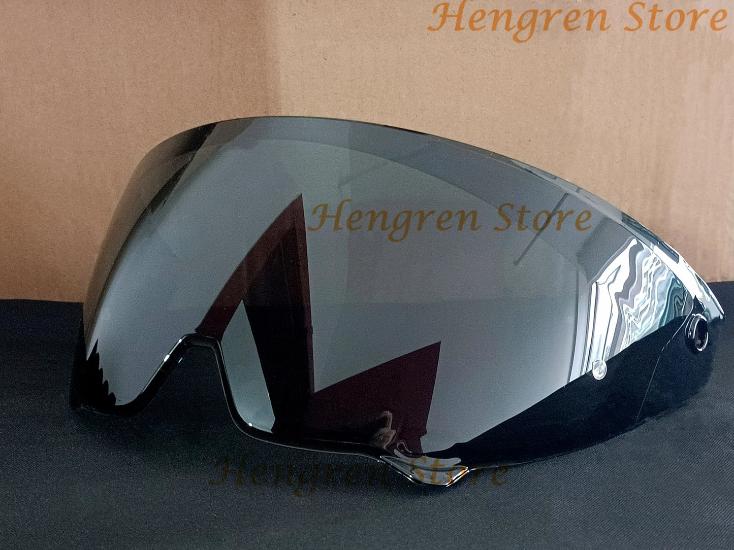 Helmet Visor Lens for RUROC ATLAS 3.0/4.0 – Plating Silver & Red Motorcycle Helmet Shield Replacement Goggles
